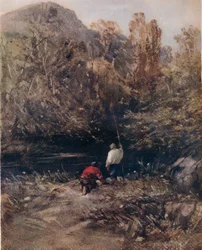 Paysage, avec pêcheurs, 1843, 1924