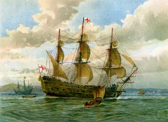 Navire de guerre de la Royal Navy, vers 1650