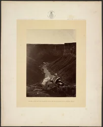 Grand Cañon du fleuve Colorado, embouchure de Kanab Wash, en regardant vers l
