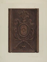 Poêle et plaque allemands de Pennsylvanie, vers 1939