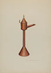 Lampe à Huile de Baleine, vers 1938