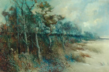 Arbres dans un paysage sablonneux, Heysham, 1915
