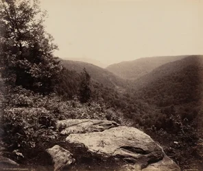 Vue de la falaise, sommet des Alleghenies