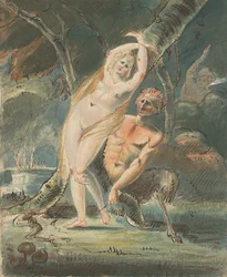 Amymone avec un satyre lubrique, 1770-80