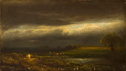 Tempête imminente, lac Cayuga (N.Y.)