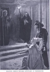 Eleanor Cobham refusée au sanctuaire de Westminster, de l