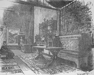 Studio de Herkomer, 1890