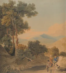 Paysage avec figures