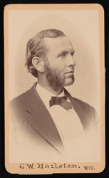 Portrait de Gerry Whiting Hazleton 1829-1920, avant 1876