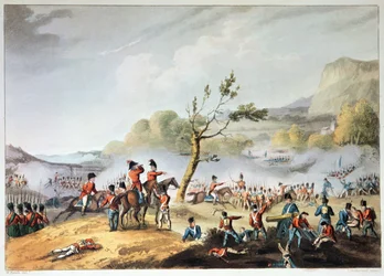 Bataille de Maida, 4 juillet 1806, gravée par Thomas Sutherland