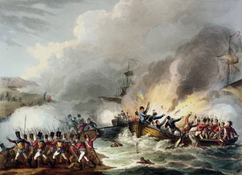 Débarquement des troupes britanniques en Égypte, mars 1801, de 
