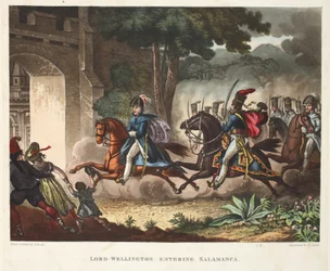 Lord Wellington entrant à Salamanque