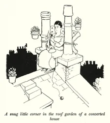 Un petit coin douillet dans le jardin sur le toit d