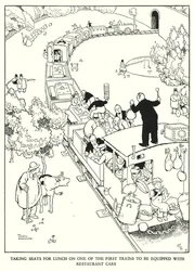 Illustration pour Railway Ribaldry par W Heath Robinson
