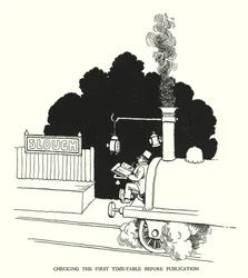Illustration pour Railway Ribaldry par W Heath Robinson