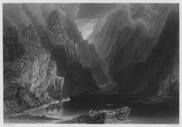 Les Montagnes dans le Gap de Dunloe (gravure)