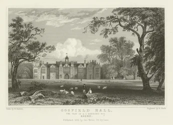 Gosfield Hall, le siège de E G Barnard, Esquire, Essex