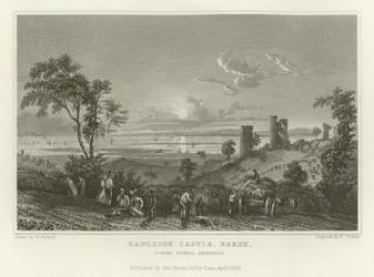 Château de Hadleigh, Essex, en direction de Sheerness