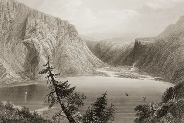 Lac Luggela, Comté de Wicklow, tiré de 