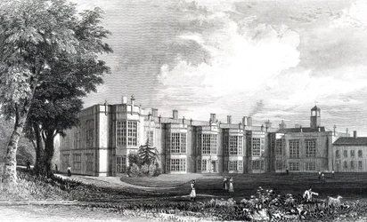 New Hall, près de Chelmsford, Essex, gravé par William Watkins, c.1832