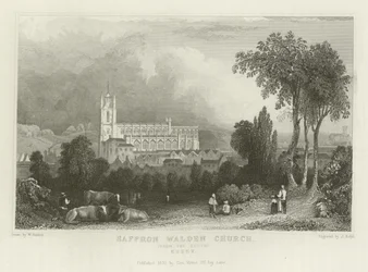 Église de Saffron Walden, depuis le sud, Essex