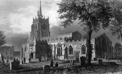 Église Sainte-Marie, Chelmsford, gravée par William Watkins, 1832