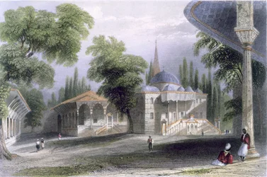 Troisième cour du Serai Bournou, vers 1850