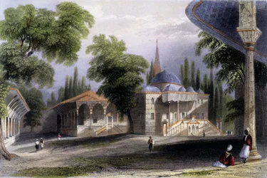 Troisième cour du Serai Bownou, 1850