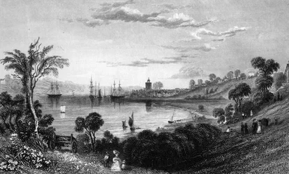 Wivenhoe, Essex, gravé par John Rogers, 1832