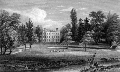 Writtle Lodge, Essex, gravé par William Tombleson, 1832