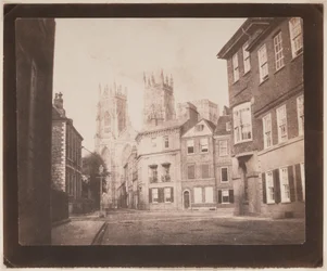 Une scène à York - York Minster depuis Lop Lane