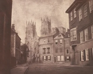 Une scène à York : York Minster depuis Lop Lane