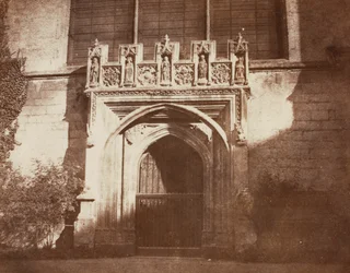 Porte ancienne, Magdalen College, Oxford, 1843