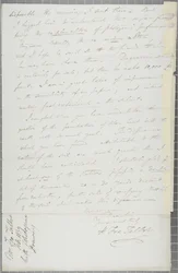 Lettre signée de William Henry Fox Talbot à James David Forbes, 1839