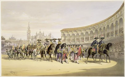 Entrée des toreros en procession, 1865