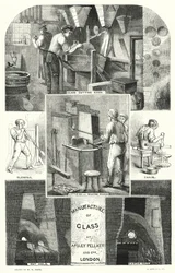 Fabrication de verre chez Apsley Pellatt et Cie, Londres