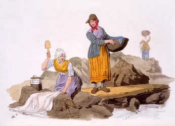 Lavandières, des Costumes de Grande-Bretagne, publié par Henry Miller, 1805