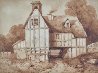 Vieilles maisons à Penshurst, Kent