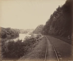 Courbe de Rockdale, sur la Lehigh, v. 1895 (photo)