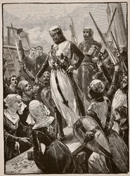 Réception de Richard à son retour du continent, illustration de 
