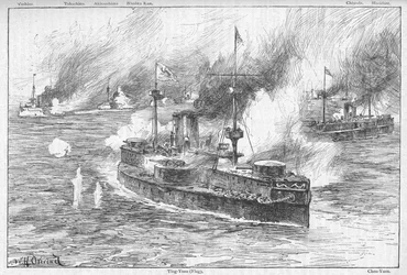 La bataille du Yalu, 1895, 1902