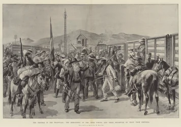 Les Troubles au Transvaal, la Dissolution des Forces Boers et leur Départ en Train de Pretoria