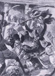 Le deuxième secours de Lucknow, illustration de 