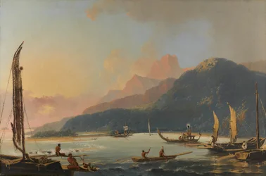 Vue de la baie de Matavai sur l