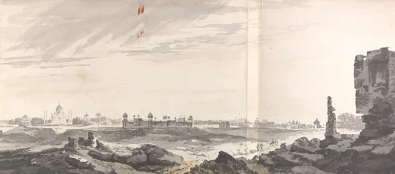 Vue des ruines d