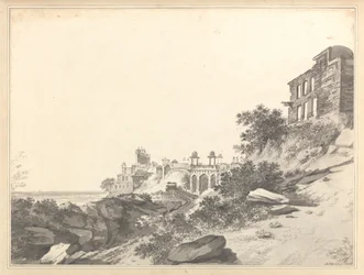 Vue des ruines d