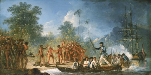 Le débarquement à Tanna (Tana), l