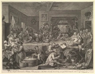 Un Divertissement Électoral, Planche I : Quatre Gravures d