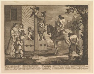 Hudibras Triomphant Douze Grandes Illustrations pour Hudibras de Samuel Butler, Planche 4