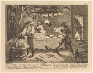 Hudibras bat Sidrophel et son homme Whacum
